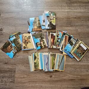Huge 240+ US States & World Postcard Collection Lot Vintage